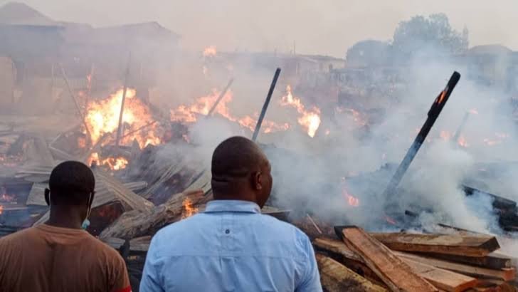 Tafo Moro Market traders count losses after fire destroys stalls and merchandise
